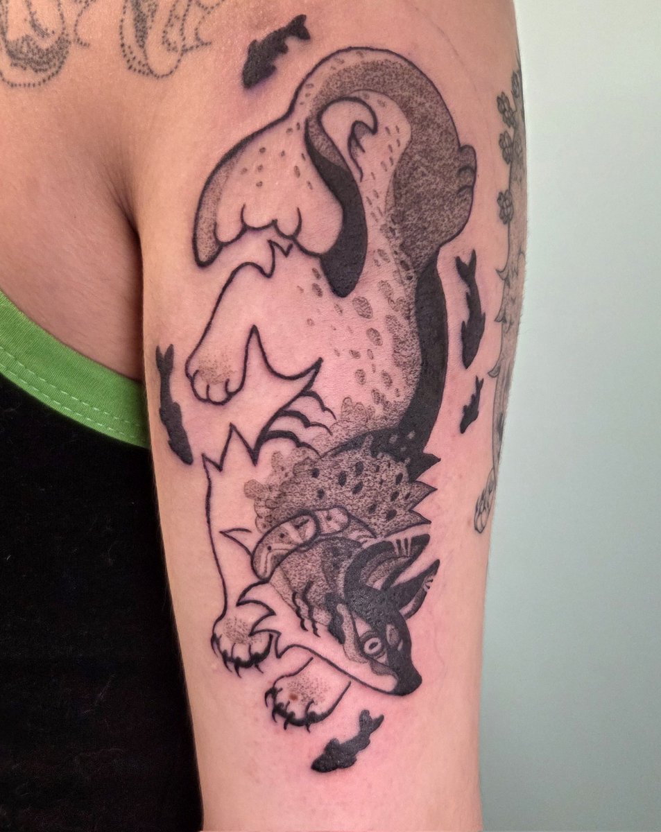 fernwhisker's tweet image. oc tattoo for luck :3 pdx