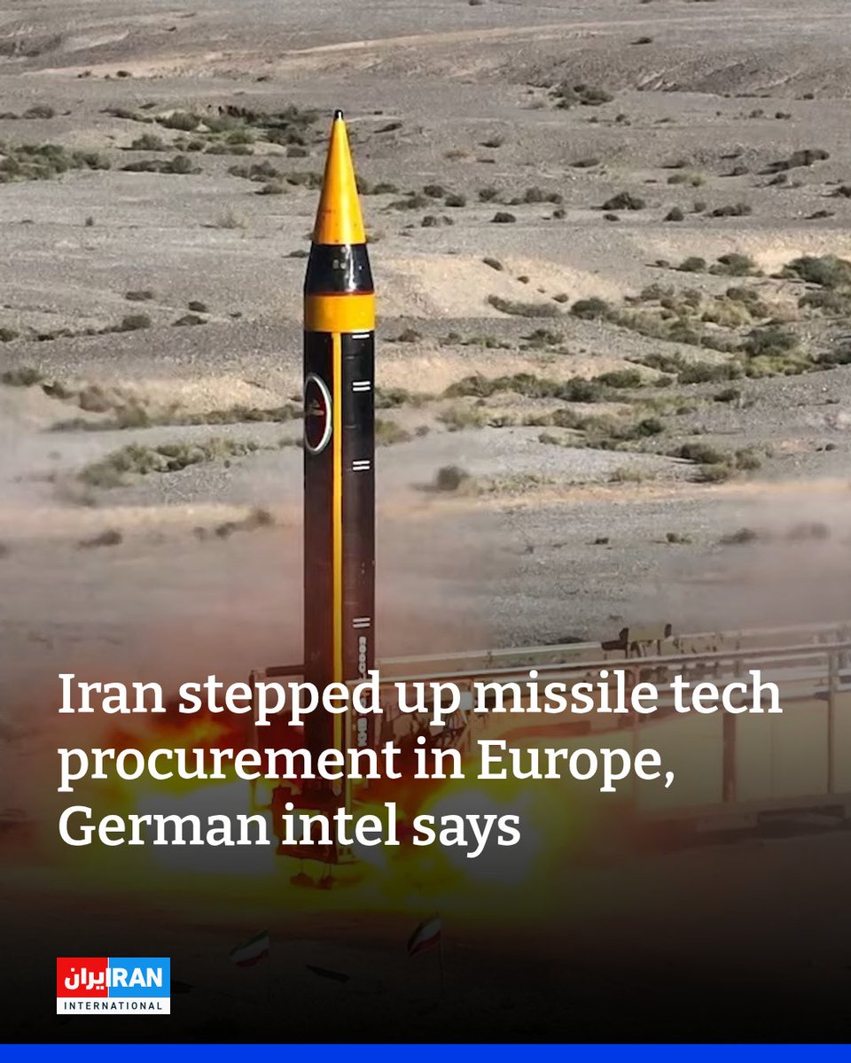 As Israel continues striking Iran and Tehran fires missiles in retaliation, a new German intelligence report warns that Iranian efforts to acquire missile-related technology in Europe surged in 2024.
iranintl.com/en/202506199970