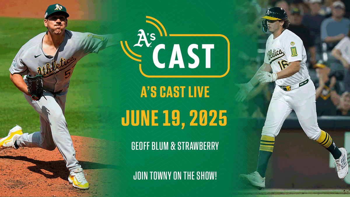 A's Cast (@athleticscast24) on Twitter photo A's Cast Live with Chris Townsend starts at 5:00pm PT on YouTube & A's Cast!
πΊ : bit.ly/441Cied
π§ : athletics.com/ascast, <a href="/kste650/">Talk 650 KSTE</a> or the iHeartRadio App
Guests:
<a href="/blummer27/">Blummer Bock</a> 5:30
@Strawberryradio 5:45 A's Cast Live with Chris Townsend starts at 5:00pm PT on YouTube & A's Cast!
πΊ : bit.ly/441Cied
π§ : athletics.com/ascast, <a href="/kste650/">Talk 650 KSTE</a> or the iHeartRadio App
Guests:
<a href="/blummer27/">Blummer Bock</a> 5:30
@Strawberryradio 5:45