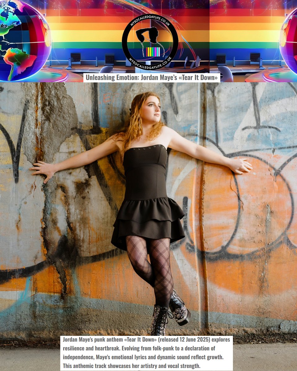My So Called Gay Life features new Jordan Maye single "Tear it Down" (produced by Eric Breiner of Peach Music), writing that it "explores resilience and heartbreak. Maye's emotional lyrics and dynamic sound reflect growth."

mysocalledgaylife.co.uk/2025/06/unleas…