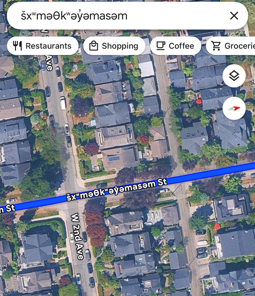 From Trutch St to šxʷməθkʷəy̓əmasəm St. 

I count at least 6 characters that I’ve never seen before. 

Why? Because people are upset over a man that lived 150 years ago &amp; it has affected them so deeply for 100+ years that we must take immediate action today. Or else. 😅
