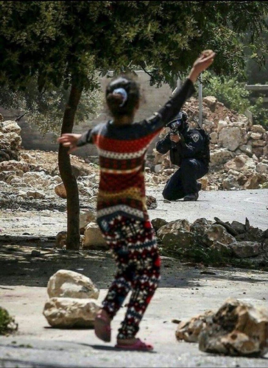 Zionists support the man with the assault rifle pointed at a little girl. 

I support the little girl. 

It’s as simple as that.