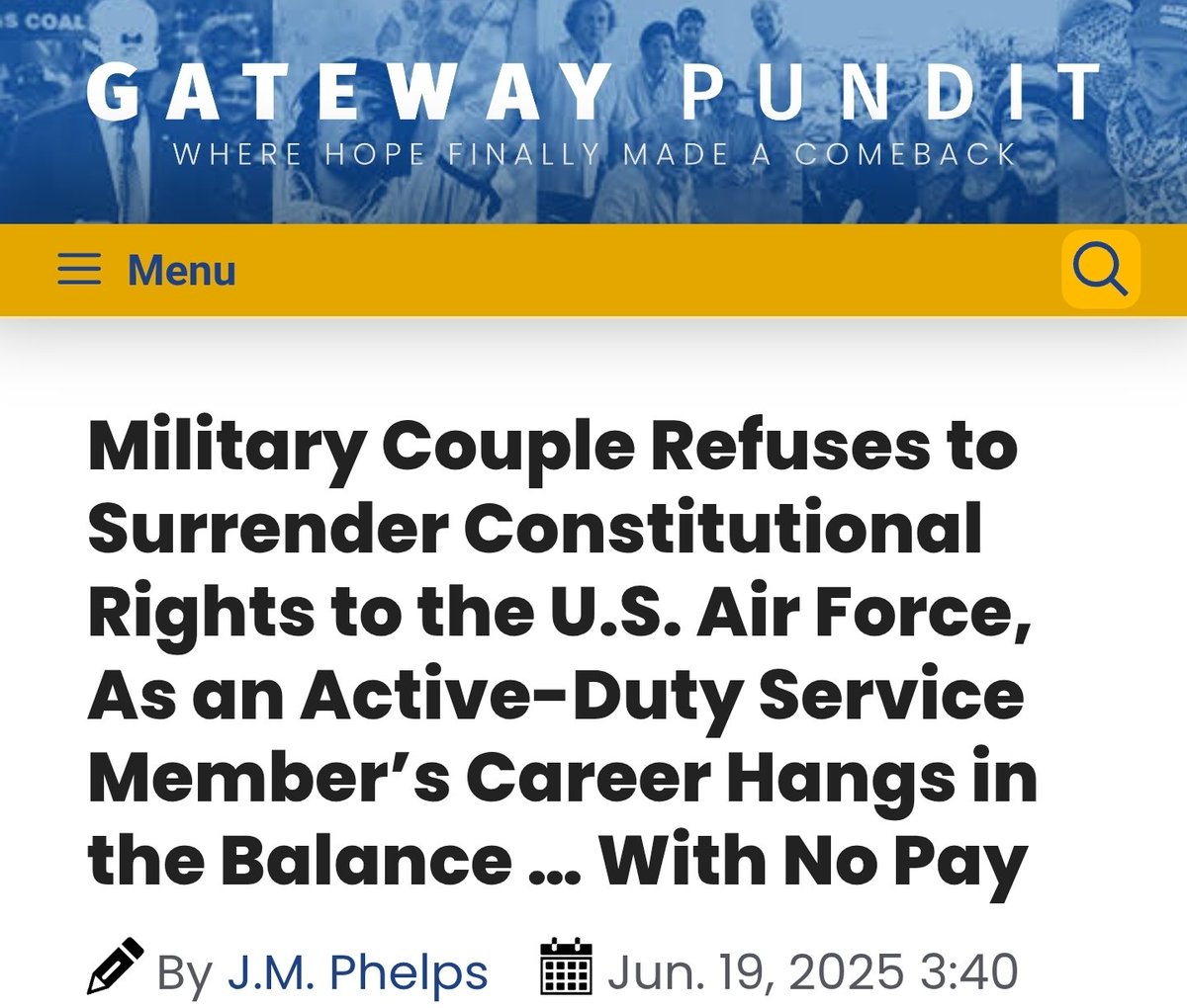 "Maj. Brennan Schilperoort is a C-130J transport aircraft pilot who has honorably served the nation in the Air Force for over 17 years. Maj. Schilperoort applied for a flu shot medical exemption in November 2023, previously having a severe adverse reaction to it, but the Air