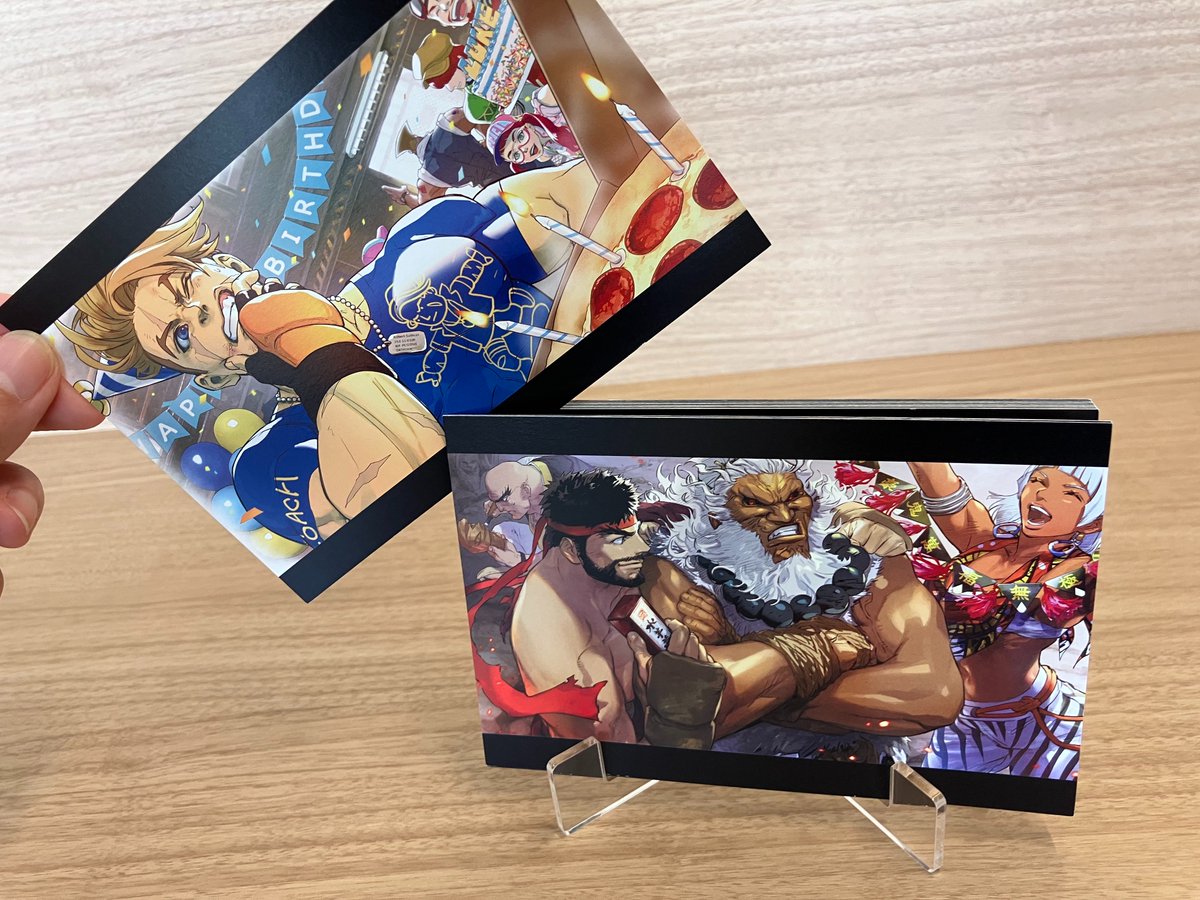 ストリートファイター6 スタンド付きイラストカードセット』のサンプル 