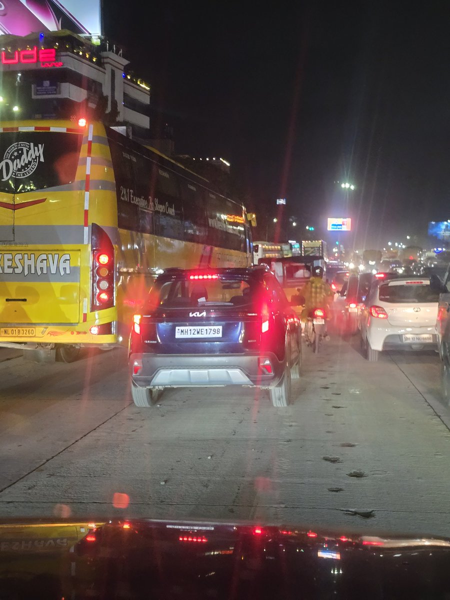 DreamerDoerAchiever_9 (@dreamachiever_9) on Twitter photo PUNE TRAFFIC IS DEAD
It takes 3 hrs to travel 35 km in pune, this is a picture at 7.30 pm
Why interstate buses r allowed to travel at peak time as they can be stopped from 6 to 10 pm to avoid heavy congestion especially in nagar road ?
#PuneTraffic <a href="/mohol_murlidhar/">Murlidhar Mohol</a> <a href="/Dev_Fadnavis/">Devendra Fadnavis</a> PUNE TRAFFIC IS DEAD
It takes 3 hrs to travel 35 km in pune, this is a picture at 7.30 pm
Why interstate buses r allowed to travel at peak time as they can be stopped from 6 to 10 pm to avoid heavy congestion especially in nagar road ?
#PuneTraffic <a href="/mohol_murlidhar/">Murlidhar Mohol</a> <a href="/Dev_Fadnavis/">Devendra Fadnavis</a>