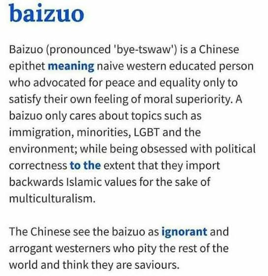 <a href="/kaiviti_cam/">Cam Slater</a> Remember, the Chinese know exactly who and what <a href="/chrisluxonmp/">Christopher Luxon</a> is, but he's too stupid to see past their inscrutable persona's.

But, as long as he can do a bit of cosplay and worship false gods, he'll be happy.