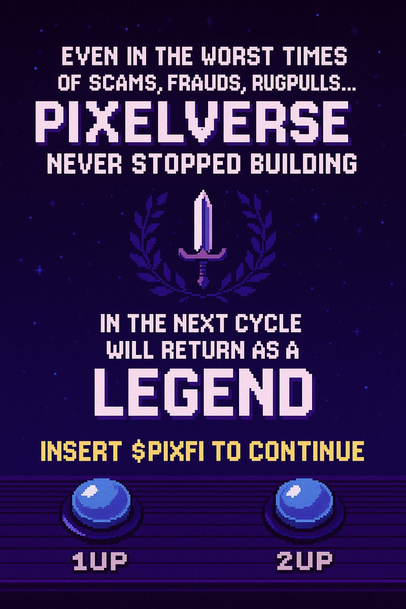 01_sangre's tweet photo. 👾The Arcade: What looks like a simple game... is just the beginning of something way bigger. 👾
#Pixelverse $PIXFI @Pixelverse_xyz https://t.co/Vx8gNJEH9Q