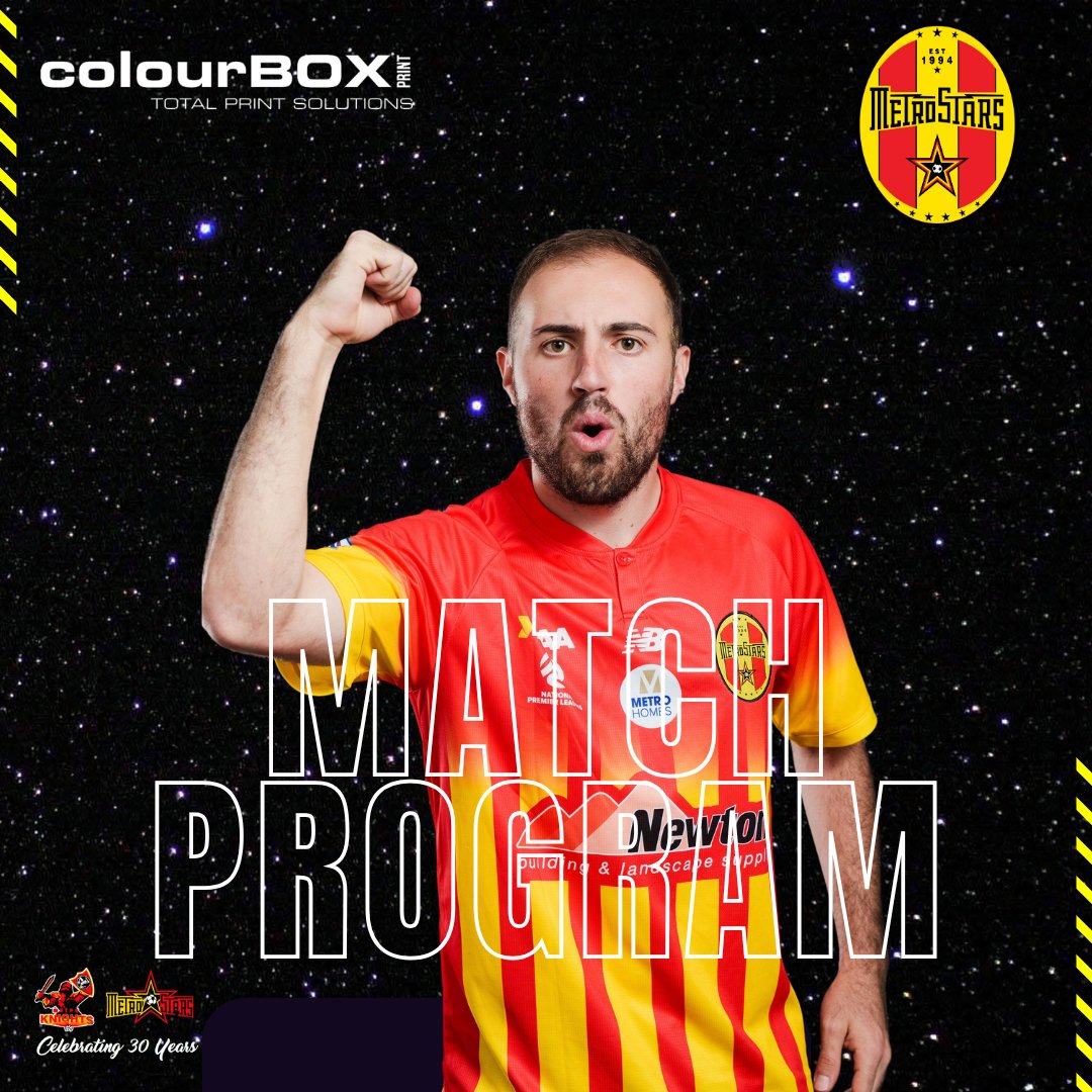 🔴🟡 𝐌𝐀𝐓𝐂𝐇 𝐏𝐑𝐎𝐆𝐑𝐀𝐌 🟡🔴

Prior to tonight's match, check out our match program!

Read here⤵⤵⤵
metrostars.com.au/single-post/ro…

#RAANPLSA #MetroStars