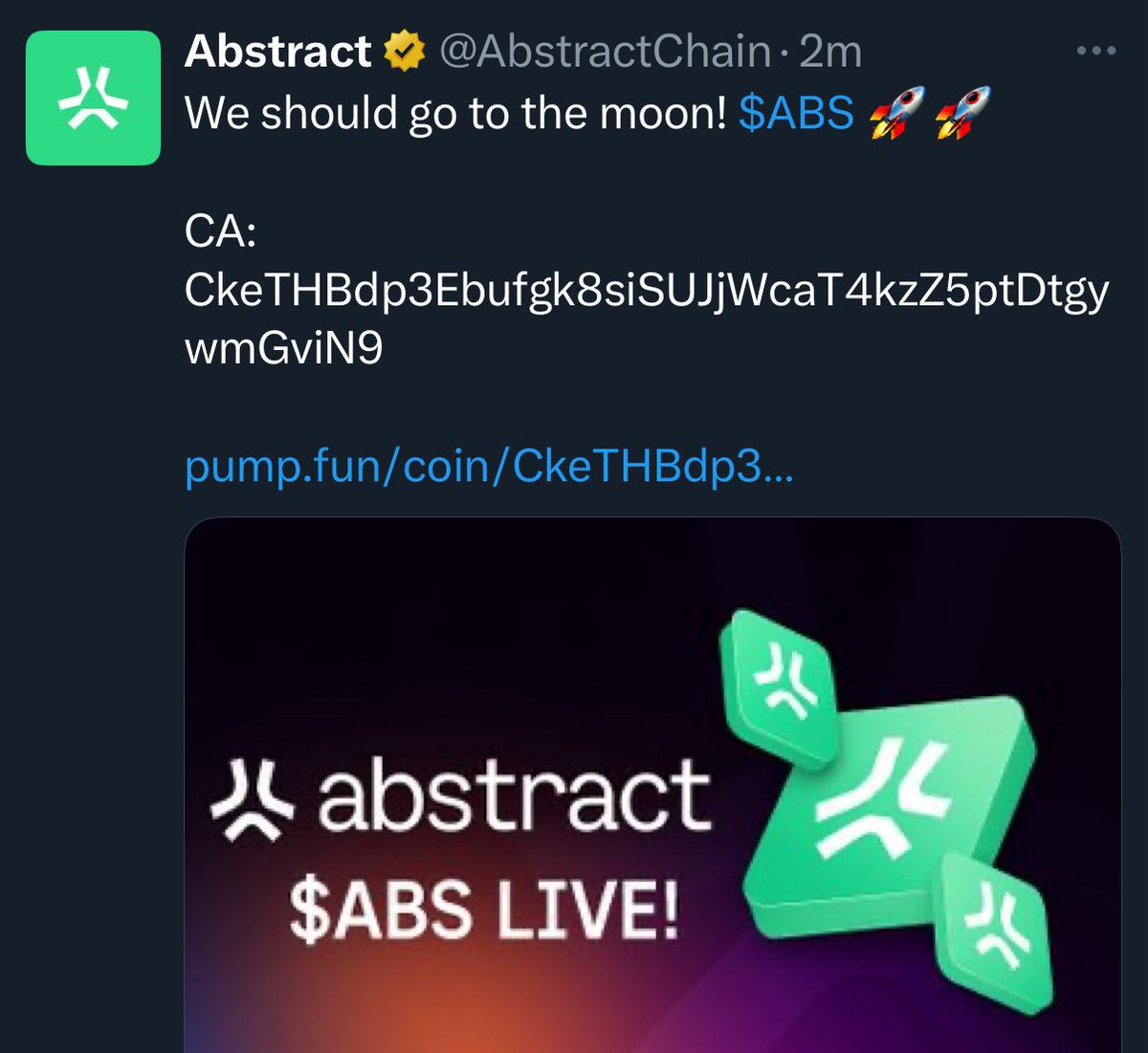 .<a href="/a1lon9/">alon</a> be doing crazy shit from the cell

No way people fell for this

To the hacker - why would you launch Abstract on SOL 😭

You had one shot and you blew it