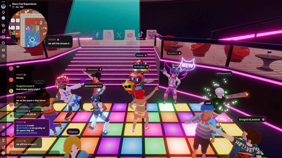 OnTheRise (@ontherisecc34) on Twitter photo Decentraland <a href="/decentraland/">Decentraland</a> What a GOATY party. Happy Birthday Bitfiend <a href="/bitfiendd/">bitfiend.eth ๐บ</a> <a href="/VTATV_ETH/">VTATV ๐ต๐ท๐ฉ๐ด๐บ๐ธ๐ธ๐ฅ๐๏ธ</a> Pop-up party at Cool Cats in Decentraland Decentraland <a href="/decentraland/">Decentraland</a> What a GOATY party. Happy Birthday Bitfiend <a href="/bitfiendd/">bitfiend.eth ๐บ</a> <a href="/VTATV_ETH/">VTATV ๐ต๐ท๐ฉ๐ด๐บ๐ธ๐ธ๐ฅ๐๏ธ</a> Pop-up party at Cool Cats in Decentraland