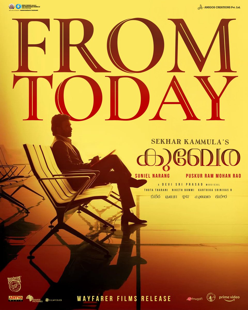 Step into the world of #Kuberaa from today ♥️

Book your tickets now: linktr.ee/KuberaaTickets  

#Kuberaa in cinemas from today ✨

#SekharKammulasKuberaa #Kuberaa #KuberaaInCinemasFromToday  #KuberaaBookings
