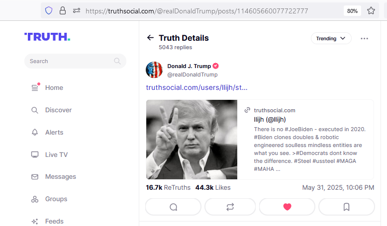 BannedNotice's tweet photo. ~What can not be refuted, is ignored~
There is no Joe Biden
#BidenClone
https://t.co/PBLmWCXTHh https://t.co/JbcGGoXrlw