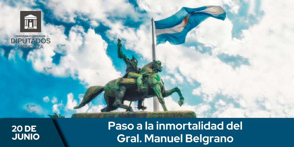Nuestra Bandera es el emblema que nos une y  representa. Su creador, Manuel Belgrano, el ejemplo de lucha y entrega por un país libre, justo y soberano.
Que flamee siempre bien alto, como símbolo de nuestra historia e identidad.

#DíaDeLaBandera #20DeJunio #Belgrano
