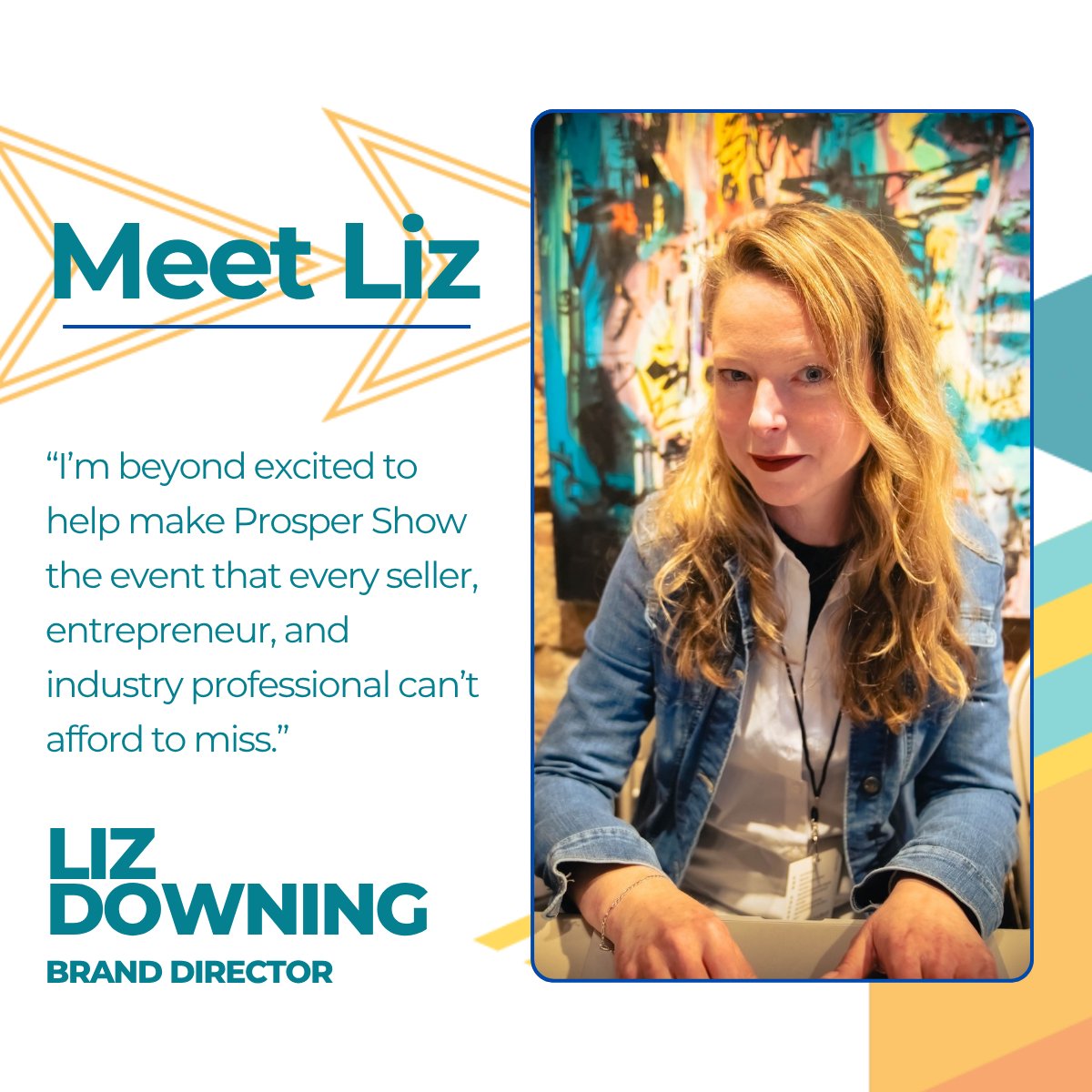 Welcome Liz Downing – Prosper Show’s New Brand Director!

Learn more about Liz: hubs.ly/Q03sPrHS0