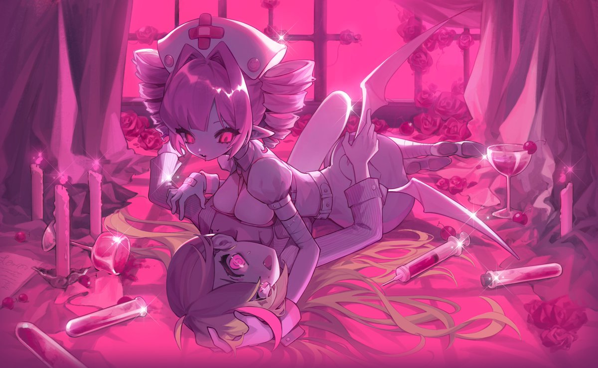 MuseDash_EN's tweet image. [Private Muse Hospital Toshi Densetsu - Field Report]

Strange sounds—fighting, gaming, cries for help, and… panting?!—are coming from the second-floor corner ward.
Should I… peek?

You sneaky wage thief, stealing extra meals again! ( ｀д´⊂彡☆))Д´)・∵.
