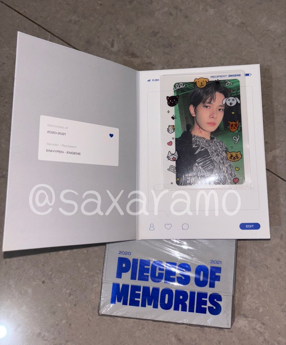 saxaramo's tweet photo. wts / want to sell PIECE OF MEMORIES HEESEUNG FULLSET 
 
👜 bekasi/tgr
👜 condi by dm
👜 exc. adm🍊
👜 offer by dm (stop collect)

t. aab all about pc poca enhypen jake kokop sunghoon enha photocard ina jay kalpa maung heeseung jungwon sunoo kalpa bunga ni-ki wts pc enhypen ina https://t.co/f2qBU6VUZh