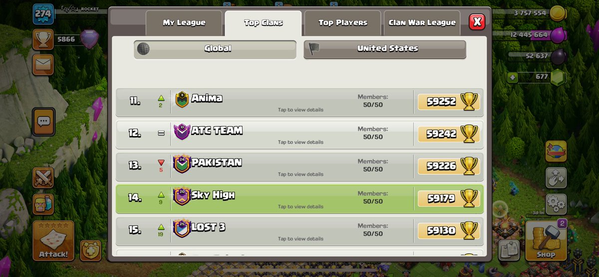 🔥 SKYHIGH HAS LANDED AT GLOBAL #14!🔥
From the clouds to the charts — our climb has been relentless, our wars unyielding.
This is more than a number — it’s a testament to every attack, every defense, and every warrior in our ranks.
#SkyhighSoars #ClashOfClans #Global14