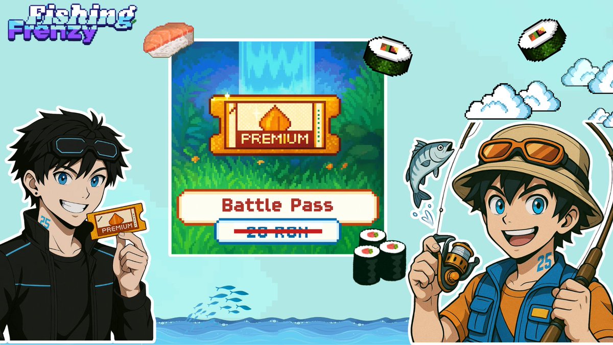 Eyszii_'s tweet image. No Battle Pass yet? I got you giving away 25 $RON for @FishingFrenzyCo battle pass 🎁

how to enter:👇

🐟Follow @FishingFrenzyCo @Ox_eyyss 
🐟Like + RT
🐟Tag 3 fishing friends

Winner in 72 hours good luck!⏳