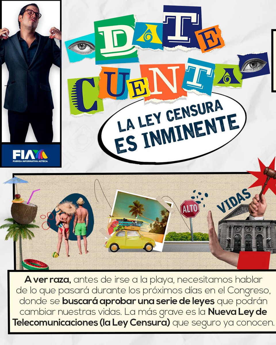 AztecaNoticias's tweet image. ¡Las consecuencias de eliminar los órganos autónomos!

En los próximos días el #PoderLegislativo votará en el #Congreso una serie de leyes que cambiarán nuestra vida radicalmente, entre ellas la Ley de Telecomunicaciones, mejor conocida como la #LeyCensura

La consecuencia más…