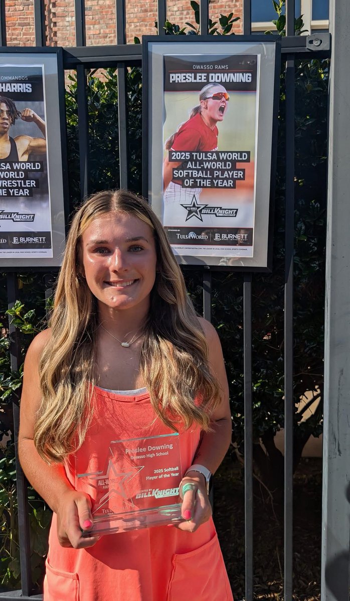 HUGE congratulations to our very own <a href="/PresleeD25/">Preslee Downing</a> — <a href="/sfa_softball/">SFA Softball</a> — for being named the Bill Knight All World Softball Player of the Year! 🥎💥

Her work ethic, leadership, and on-field dominance continue to make us proud. Way to go, Preslee! 👏💪💜