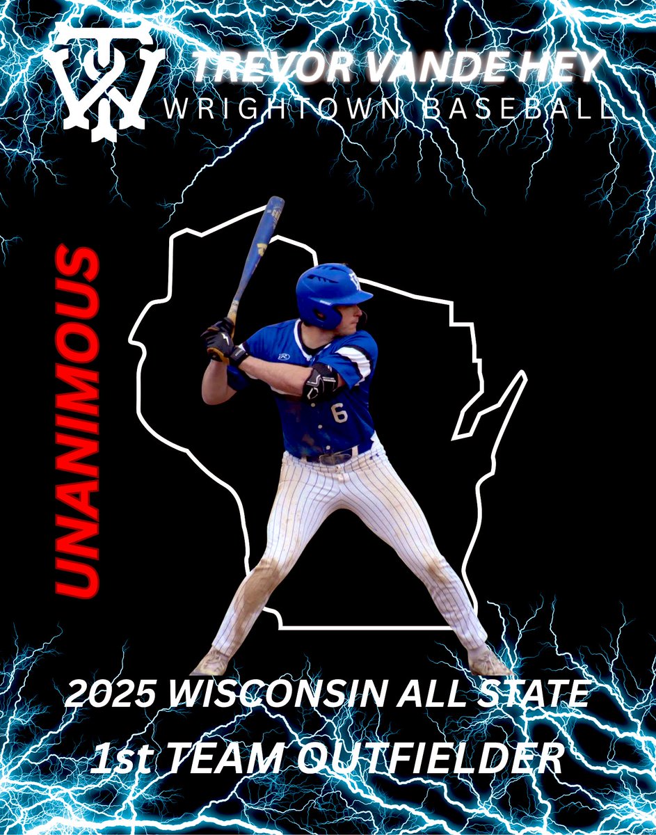 Wrightstown Baseball (@wrightstownbb) on Twitter photo Pleased to announce our final individual awards for an amazing 2025 season.
<a href="/humphreys_aiden/">Aiden Humphreys</a> was named Honorable Mention All-State Pitcher
<a href="/trevor_vande/">Trevor Vande Hey</a> was voted unanimously as a 1st Team All-State Outfielder
Congrats on great endings to two fantastic Tiger careers!! Pleased to announce our final individual awards for an amazing 2025 season.
<a href="/humphreys_aiden/">Aiden Humphreys</a> was named Honorable Mention All-State Pitcher
<a href="/trevor_vande/">Trevor Vande Hey</a> was voted unanimously as a 1st Team All-State Outfielder
Congrats on great endings to two fantastic Tiger careers!!