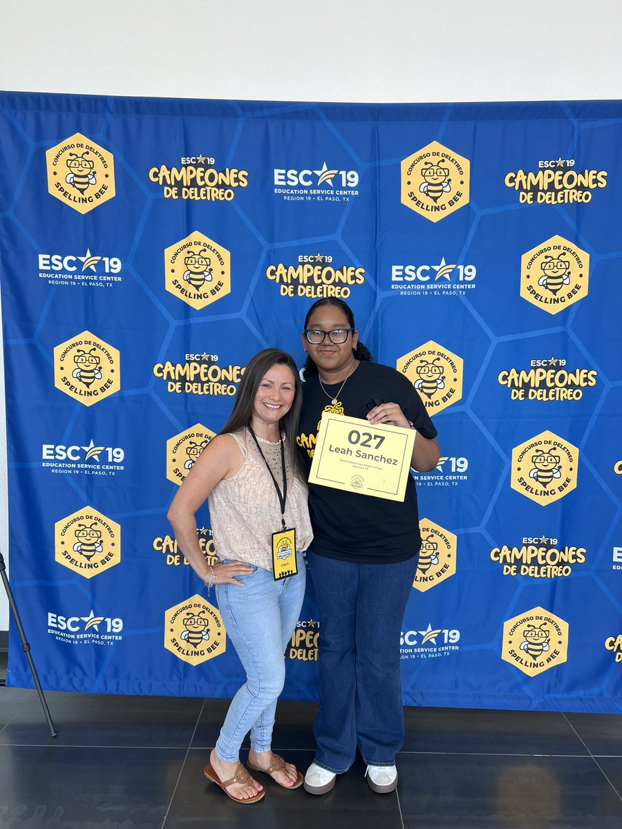 MsPerez M.Ed. (@msperez_07) on Twitter photo 👏🏽 Felicidades to Leah Sanchez from Roberson MS for placing 4th in the 2025 State Spanish Spelling Bee! 🐝 She’s heading to Nationals and we couldn’t be prouder! ¡Vamos, Leah! 📚 #SpanishSpellingBee #NationalsBound <a href="/SISD_MultiPrgms/">SISD Multilingual</a> <a href="/SpringISD/">Spring ISD</a> 👏🏽 Felicidades to Leah Sanchez from Roberson MS for placing 4th in the 2025 State Spanish Spelling Bee! 🐝 She’s heading to Nationals and we couldn’t be prouder! ¡Vamos, Leah! 📚 #SpanishSpellingBee #NationalsBound <a href="/SISD_MultiPrgms/">SISD Multilingual</a> <a href="/SpringISD/">Spring ISD</a>