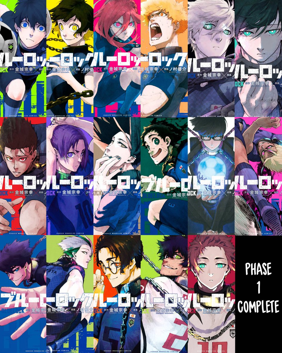 bluelockrensuke's tweet photo. Both Phases seems to span 17 volumes
Phase 1: 1-17
Phase 2: 18-34
Phase 3: 35 - ?? https://t.co/NPAMcpzBxy