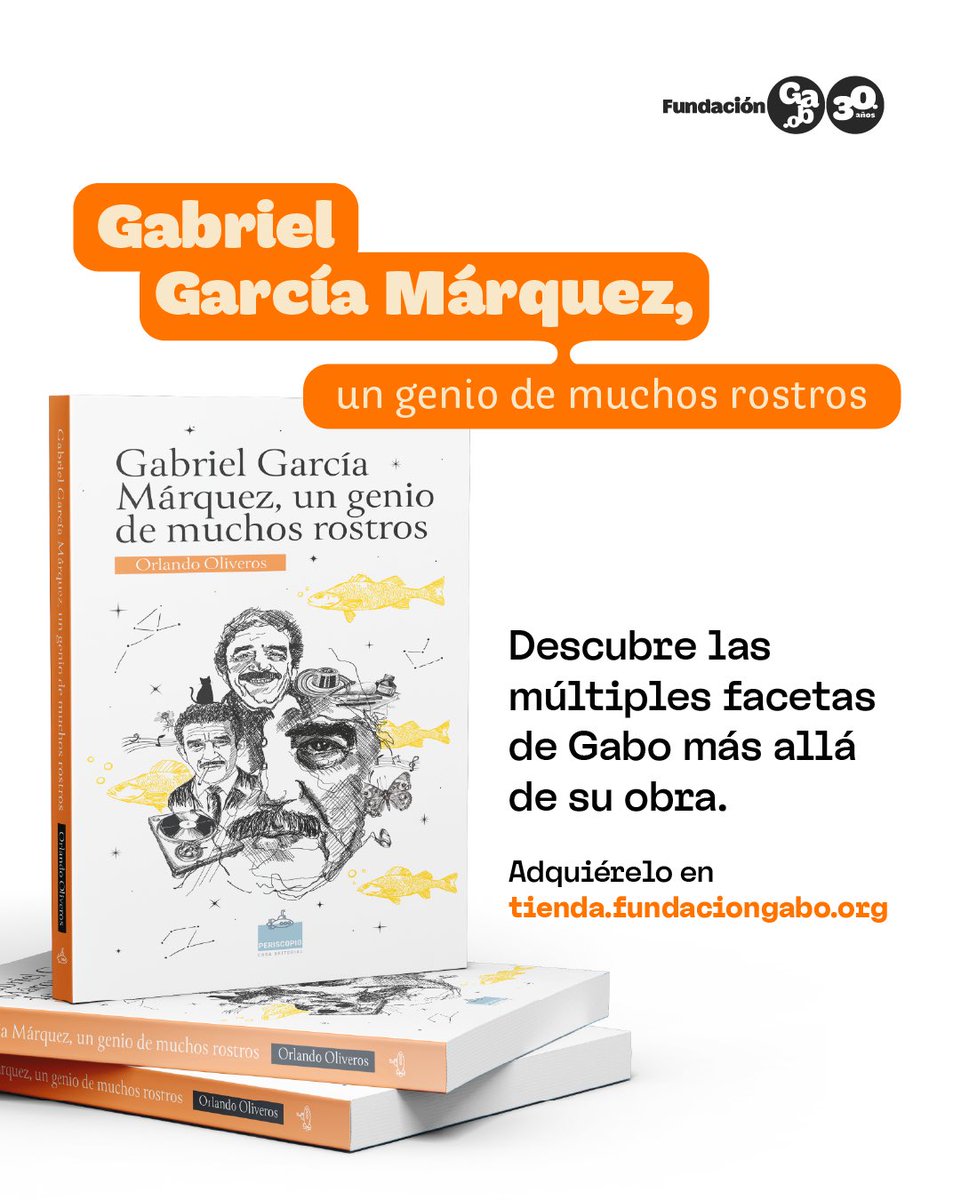 <a href="/orlandojoseoa/">Orlando Oliveros</a> <a href="/JaimeAbello/">Jaime Abello Banfi</a> Adquiere 'Gabriel García Máquez, un genio de muchoa rostros' en tienda.fundaciongabo.org y sigue el trabajo de <a href="/orlandojoseoa/">Orlando Oliveros</a>. 🙌🏼