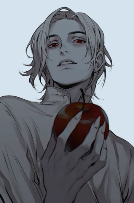 the apple was harder to draw than the hand man what the hell #oc