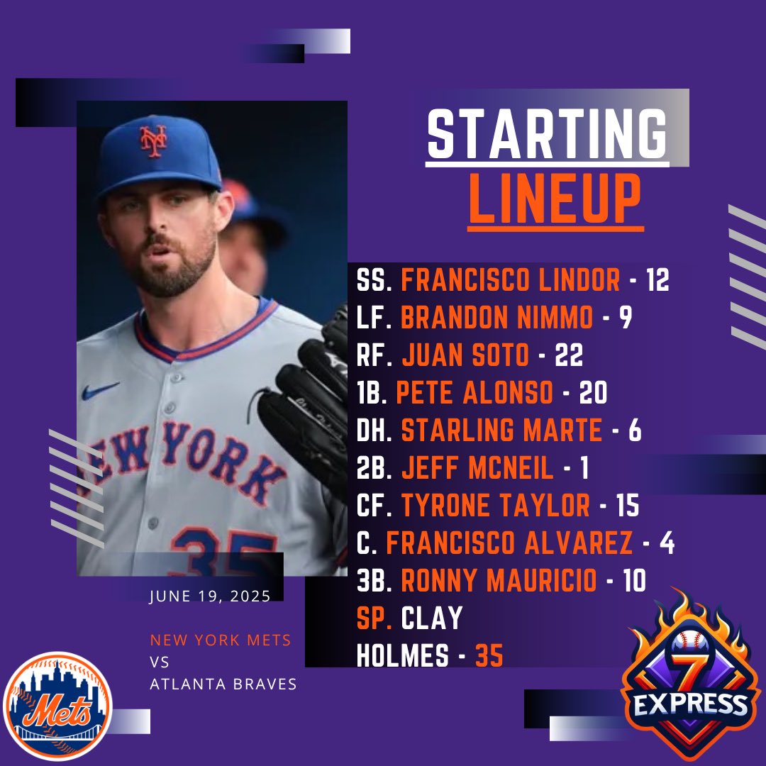Boys look to avoid the sweep &amp; grab a win before heading to Philly for three! 

Clay Holmes looks to collect his 8th win of the year! 

#LGM #METS
