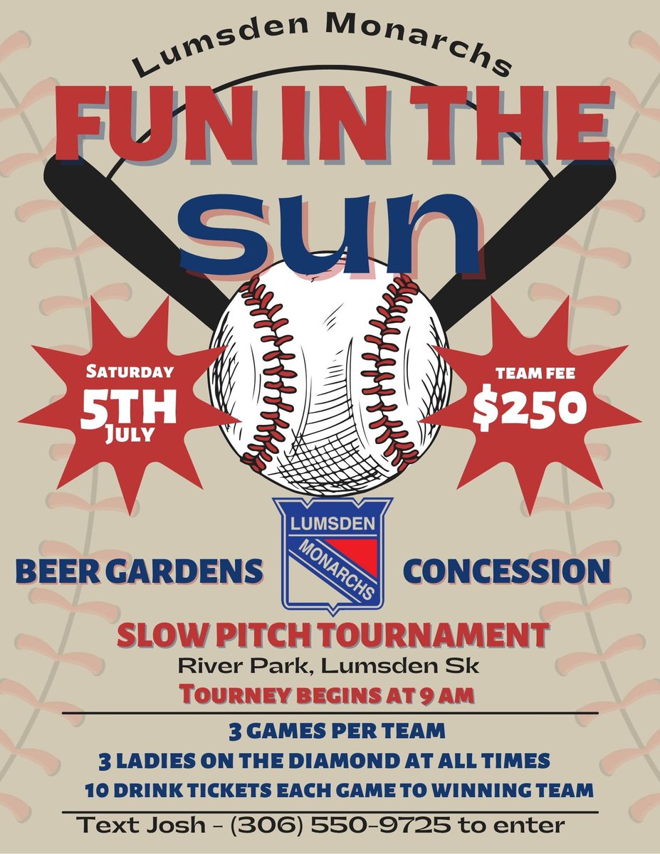 A couple last minute openings for Fun in The Sun☀️ on July 5th. Contact us to get your team in before the spots are snagged!🥎