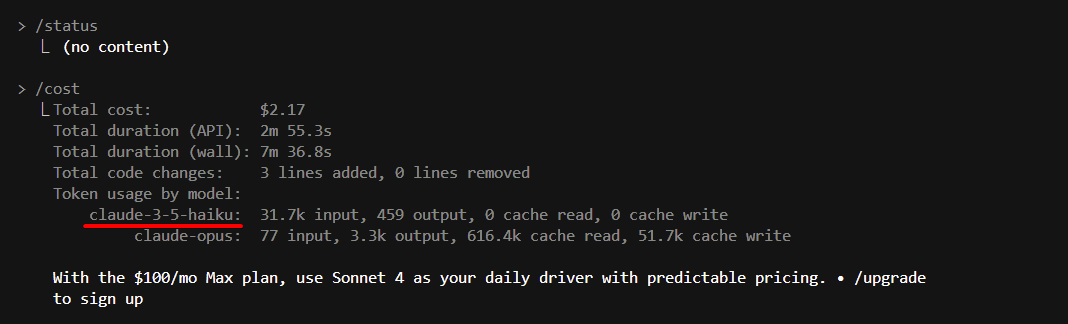 Was curious why the code written by Claude Code's sub agents was trash...

Looks like it's using Haiku 3.5 for it's subtasks... It explains why everyone is spinning up so many versions of claude code, none of it works well. 

Vibe coding going back to the dark ages