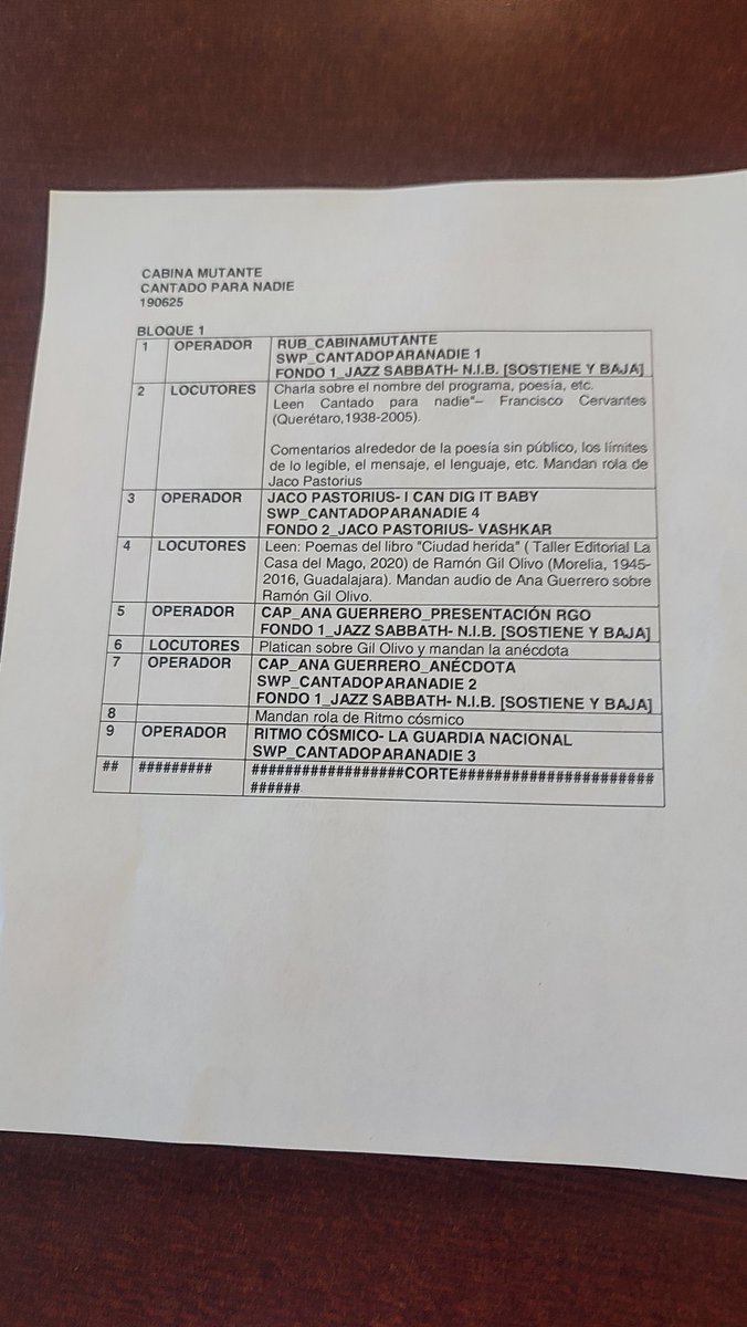 Ya va empezar  Cantado para nadie, oigaaaan, préndanle al Uniradio! ;)