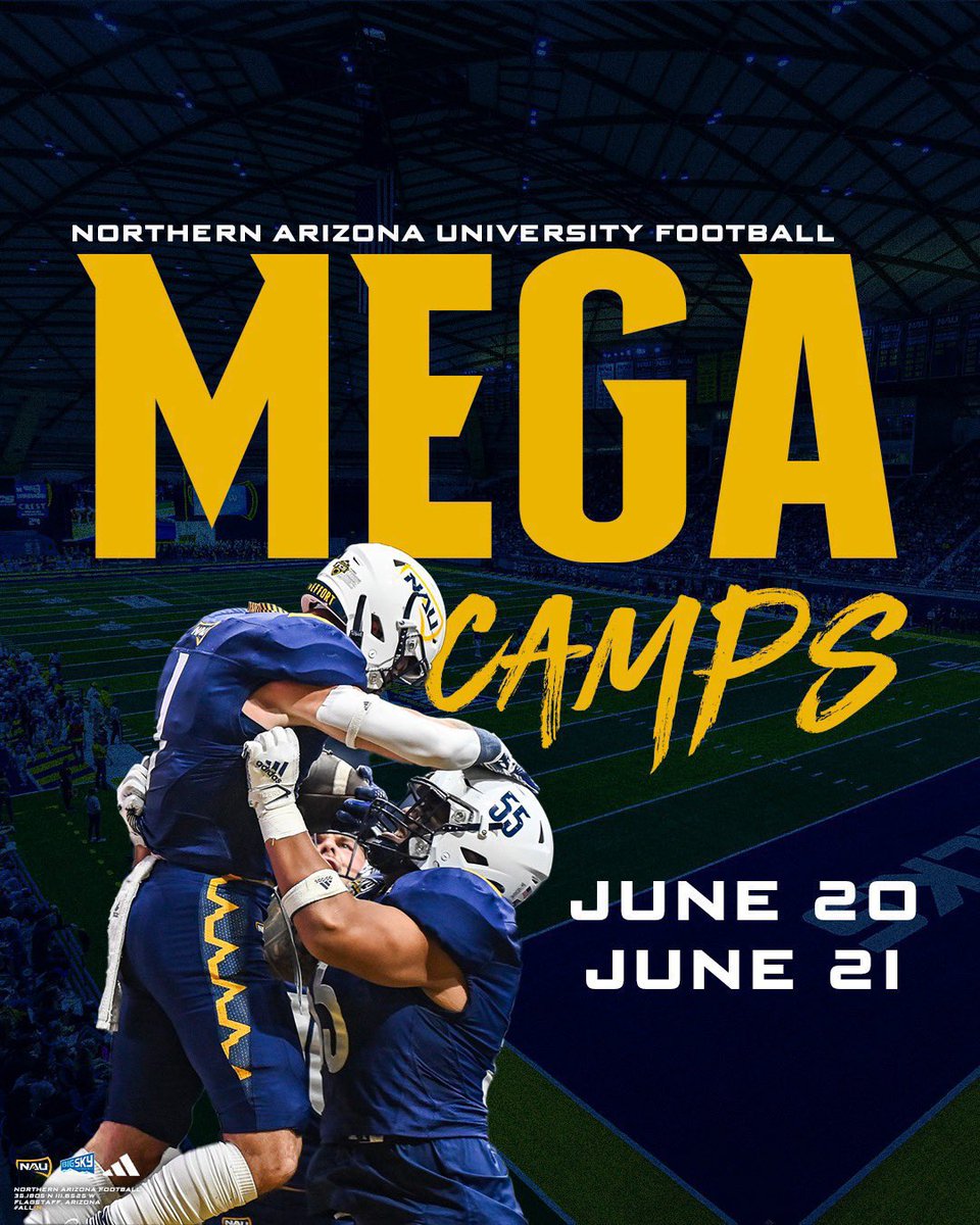 Ethan Taylor (@ethantaylor2027) on Twitter photo It’s 116° in Phoenix today. 1.1.6. ‼️Excited to head north for the NAU Mega camp on Saturday and Big Man comp on Sunday. Ready to learn and compete!
<a href="/DVThunderFB/">Desert Vista Football</a> <a href="/ESeifert_NAU/">Ethan Seifert</a> <a href="/TimRoschmann/">Tim Roschmann</a> <a href="/CoachAdamClark/">Adam Clark</a> <a href="/bigfam94/">Luther Elliss</a> <a href="/lauren_garlow/">Lauren Garlow</a> <a href="/BakerParrish_/">Baker Parrish</a> <a href="/browning_coach/">Andrew Browning</a> <a href="/DCFBCAL/">Dustin Coder</a> It’s 116° in Phoenix today. 1.1.6. ‼️Excited to head north for the NAU Mega camp on Saturday and Big Man comp on Sunday. Ready to learn and compete!
<a href="/DVThunderFB/">Desert Vista Football</a> <a href="/ESeifert_NAU/">Ethan Seifert</a> <a href="/TimRoschmann/">Tim Roschmann</a> <a href="/CoachAdamClark/">Adam Clark</a> <a href="/bigfam94/">Luther Elliss</a> <a href="/lauren_garlow/">Lauren Garlow</a> <a href="/BakerParrish_/">Baker Parrish</a> <a href="/browning_coach/">Andrew Browning</a> <a href="/DCFBCAL/">Dustin Coder</a>
