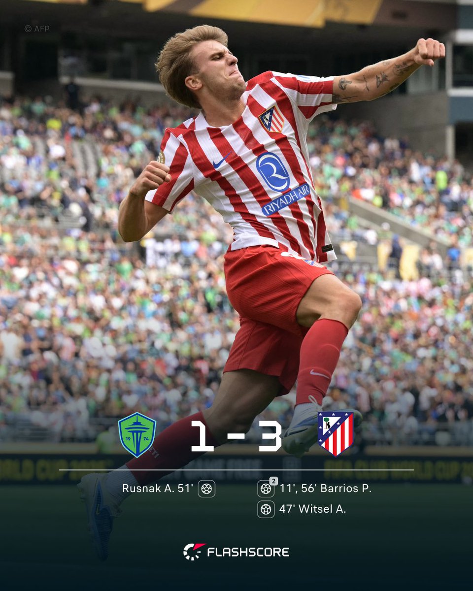 Atletico Madrid are up and running at the Club World Cup, after sweeping Sounders aside in Seattle! flashsco.re/2p8n893v