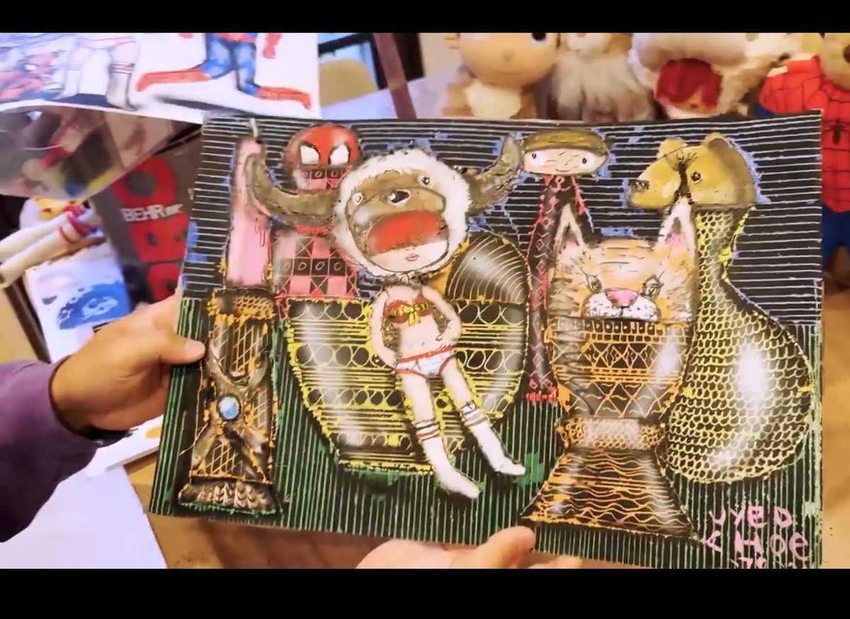 ReaderGalore's tweet image. Though I did like the original painting....he did totally pimp it up to the next level. 
#DavidChoe 
#Artist