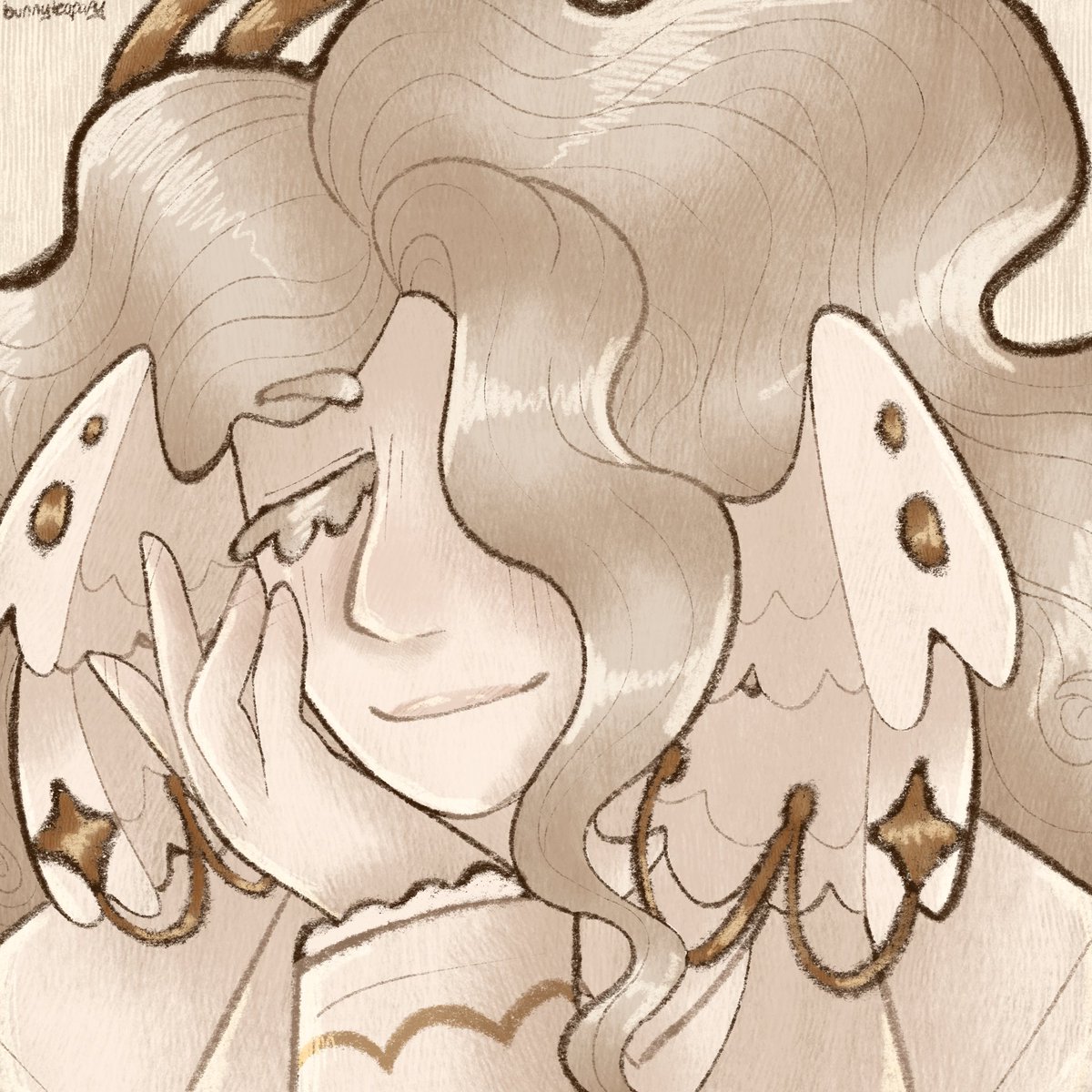 bunnyteaparty_'s tweet image. 😌🪽✨

#oc #artmoots #art