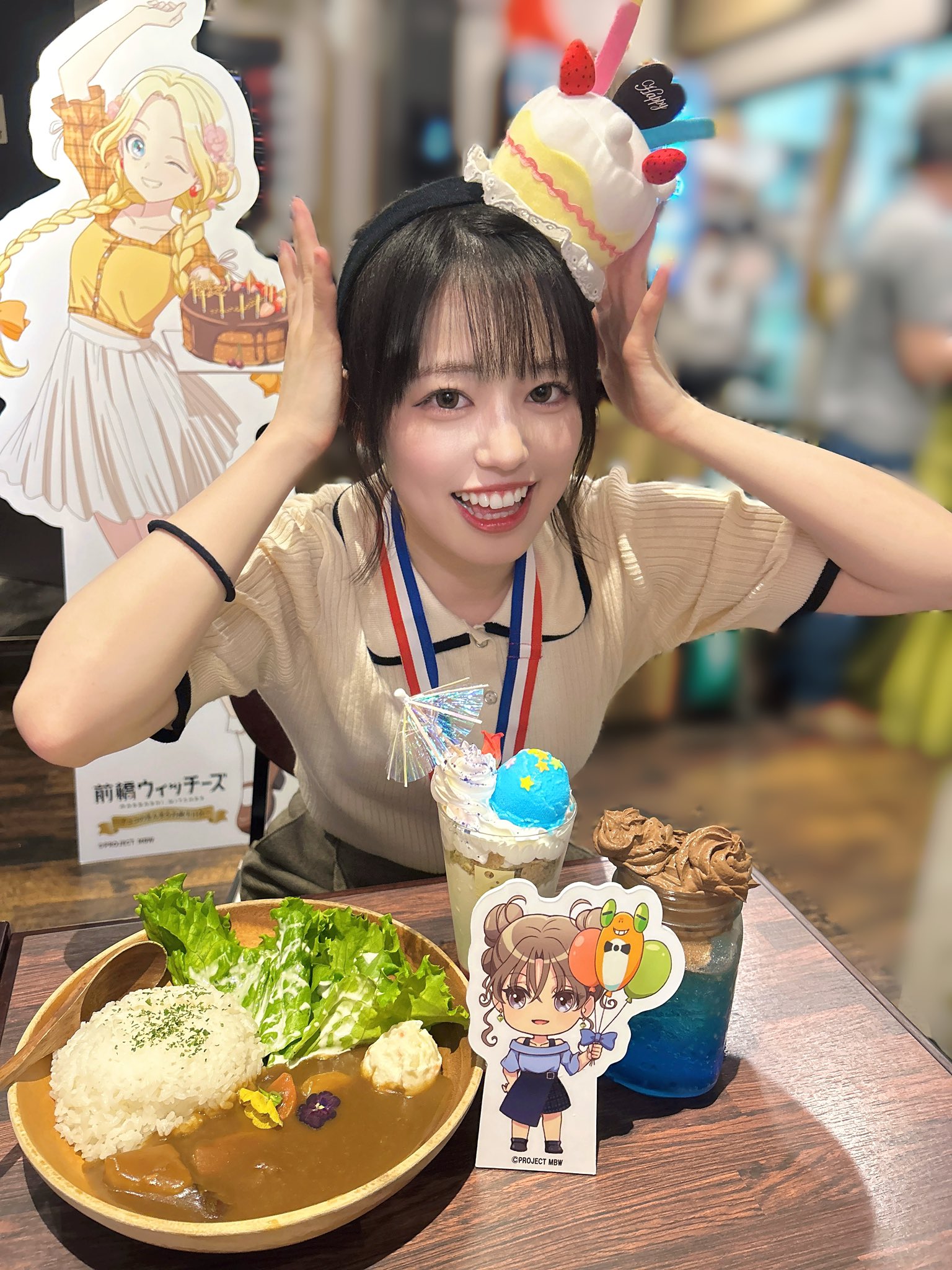 前橋ウィッチーズ　アクリルスタンド　menu cafe チョコ　メニュー　コラボ cafe&bar MENU on X: 