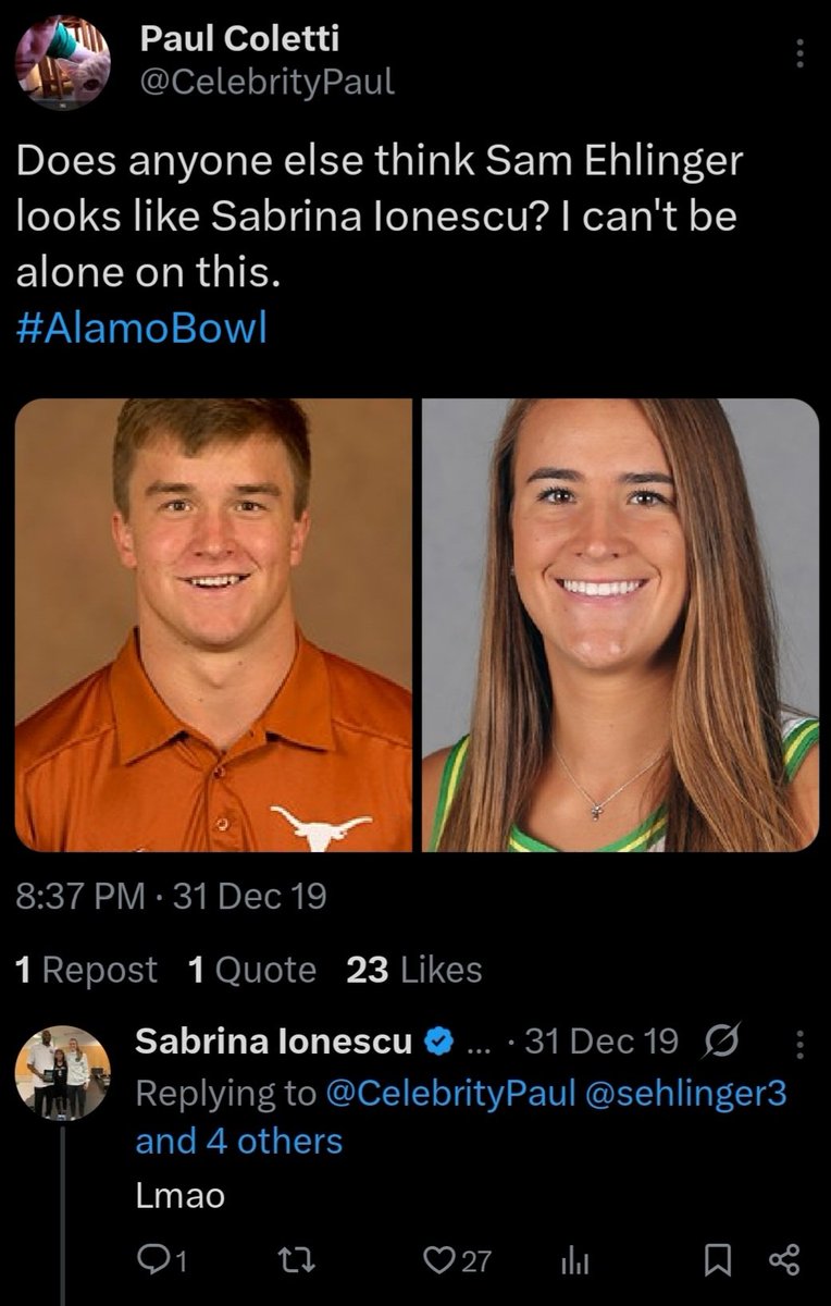 CelebrityPaul's tweet image. Every time I watch the Liberty and there's a replay of Sab I think of both this resemblance and this Twitter exchange