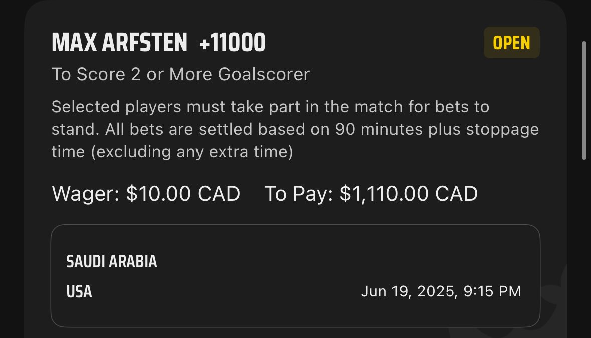 DraftKings Soccer ⚽️ Gold Cup 

Arfsten!

These lines are way off the rest of the market.