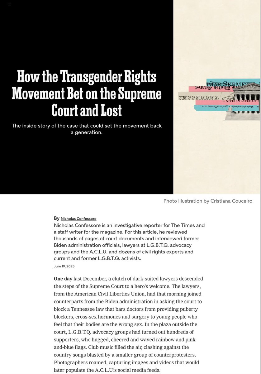Transgenderism is an ideological craze headed for the dustbin of history, but the NYT is still framing it as a “rights movement.”