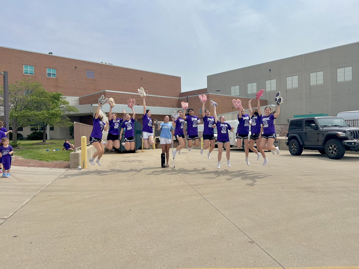 Jumping with joy because we leave for Purdue in the morning!