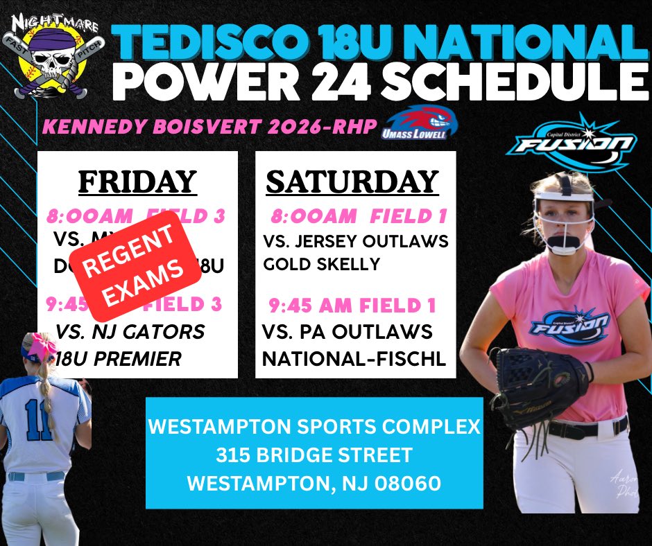 Kennedy Boisvert (@kvboisvert) on Twitter photo Looking forward to competing in the Power 24 down in NJ this weekend!! <a href="/CDFusionSB/">Capital District Fusion Softball</a> <a href="/RiverhawkSB/">UMass Lowell Softball</a> Looking forward to competing in the Power 24 down in NJ this weekend!! <a href="/CDFusionSB/">Capital District Fusion Softball</a> <a href="/RiverhawkSB/">UMass Lowell Softball</a>