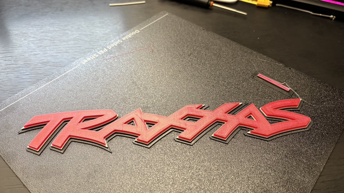 zachary3dprints's tweet image. Nice wall art logo from @Traxxas by Robert G Ritzenhaler on @printablescom
Looking great with @Polymaker_3D PETG Filament 🤩
Printed on the @anycubic3dprint Kobra S1 Ace Pro combo