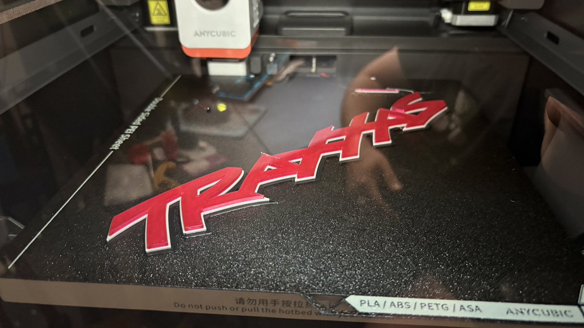 zachary3dprints's tweet image. Nice wall art logo from @Traxxas by Robert G Ritzenhaler on @printablescom
Looking great with @Polymaker_3D PETG Filament 🤩
Printed on the @anycubic3dprint Kobra S1 Ace Pro combo