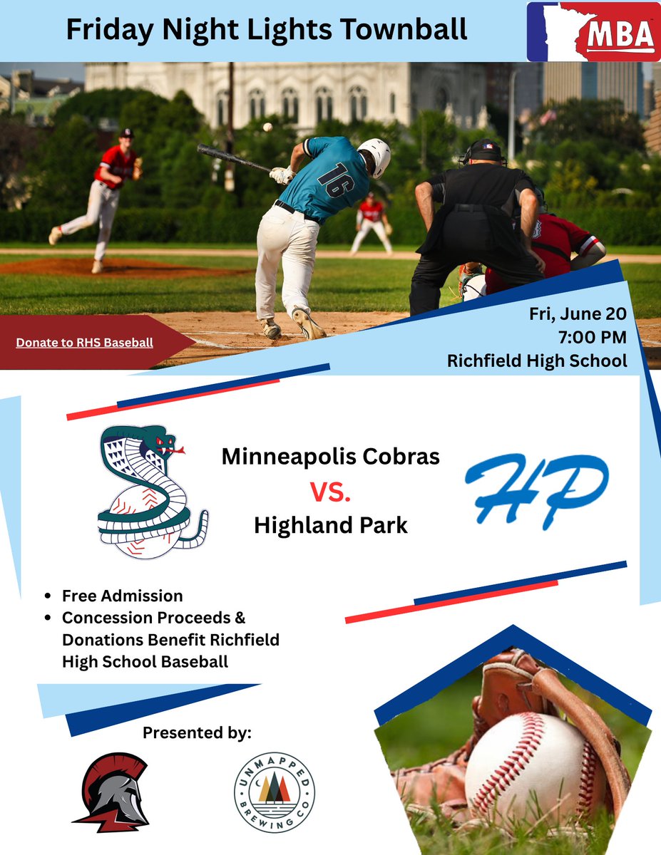 Highland Park Beavers Baseball (@hptownteam) on Twitter photo Friday night lights with buds <a href="/Cobras_Baseball/">Minneapolis Cobras</a> be there or be square. Or a rhombus or something.
#rollbeaves Friday night lights with buds <a href="/Cobras_Baseball/">Minneapolis Cobras</a> be there or be square. Or a rhombus or something.
#rollbeaves