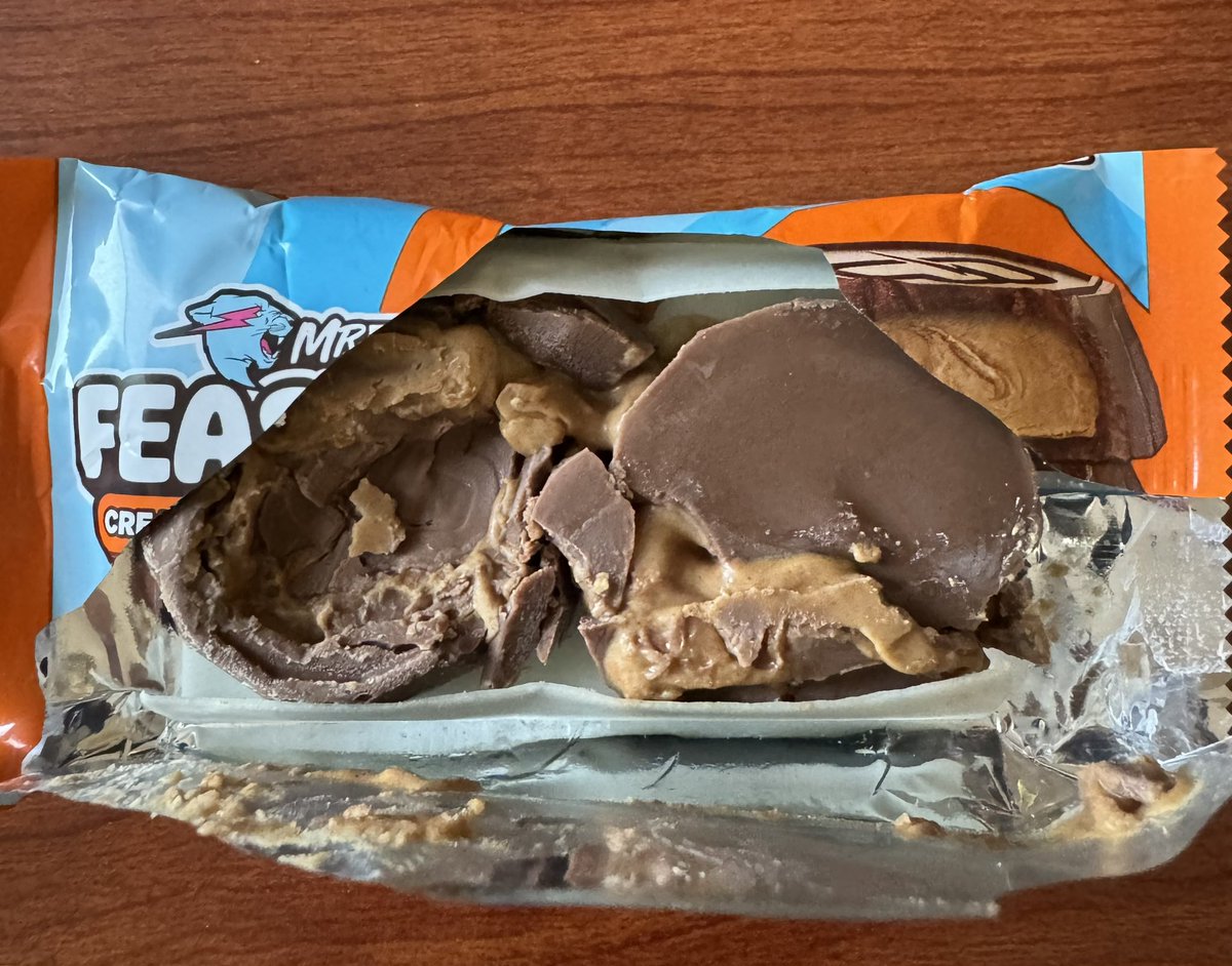 First time ever trying <a href="/Feastables/">Feastables</a> peanut butter cups. <a href="/MrBeast/">MrBeast</a> is this really the product you put out? My Fiance and I are regular video watchers and fans. I had higher hopes for this product… Hope the taste can compensate.