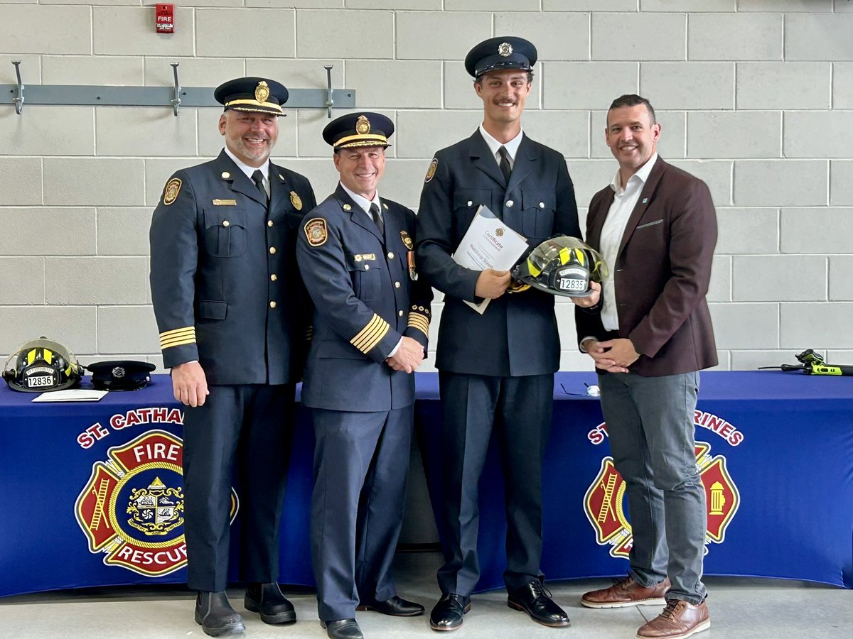 St. Catharines Fire Services (@stcfireservices) on Twitter photo Congratulations to to our new <a href="/STCFireServices/">St. Catharines Fire Services</a> recruit firefighters deMoel, Kulawic, Socha and Steen on their graduation day today! On to the trucks they go! Thank you <a href="/MatSiscoe/">Mayor Mat Siscoe π¨π¦</a> <a href="/uglyshirt/">Robin McPherson π¨π¦ πΊπ¦π΄σ §σ ’σ ³σ £σ ΄σ Ώ</a> and Councillor Stevens for joining us. <a href="/St_Catharines/">St. Catharines</a> <a href="/firefighters_st/">St. Catharines Professional Firefighters</a> <a href="/DaveUpper_/">Dave Upper</a> Congratulations to to our new <a href="/STCFireServices/">St. Catharines Fire Services</a> recruit firefighters deMoel, Kulawic, Socha and Steen on their graduation day today! On to the trucks they go! Thank you <a href="/MatSiscoe/">Mayor Mat Siscoe π¨π¦</a> <a href="/uglyshirt/">Robin McPherson π¨π¦ πΊπ¦π΄σ §σ ’σ ³σ £σ ΄σ Ώ</a> and Councillor Stevens for joining us. <a href="/St_Catharines/">St. Catharines</a> <a href="/firefighters_st/">St. Catharines Professional Firefighters</a> <a href="/DaveUpper_/">Dave Upper</a>