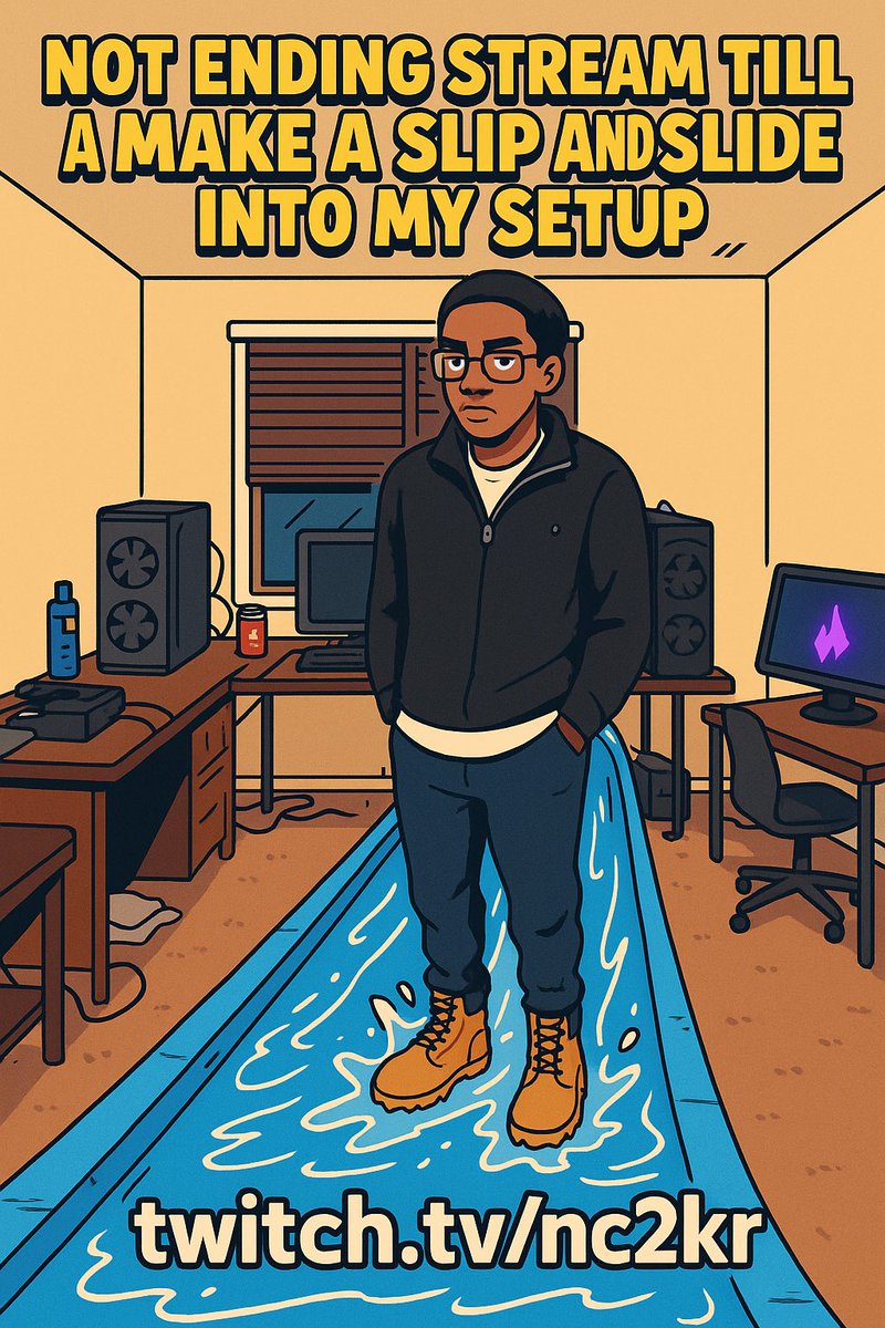 Tomorrow 11:30am EST

NOT ENDING TILL I MAKE A SLIP N SLIDE INTO MY SETUP