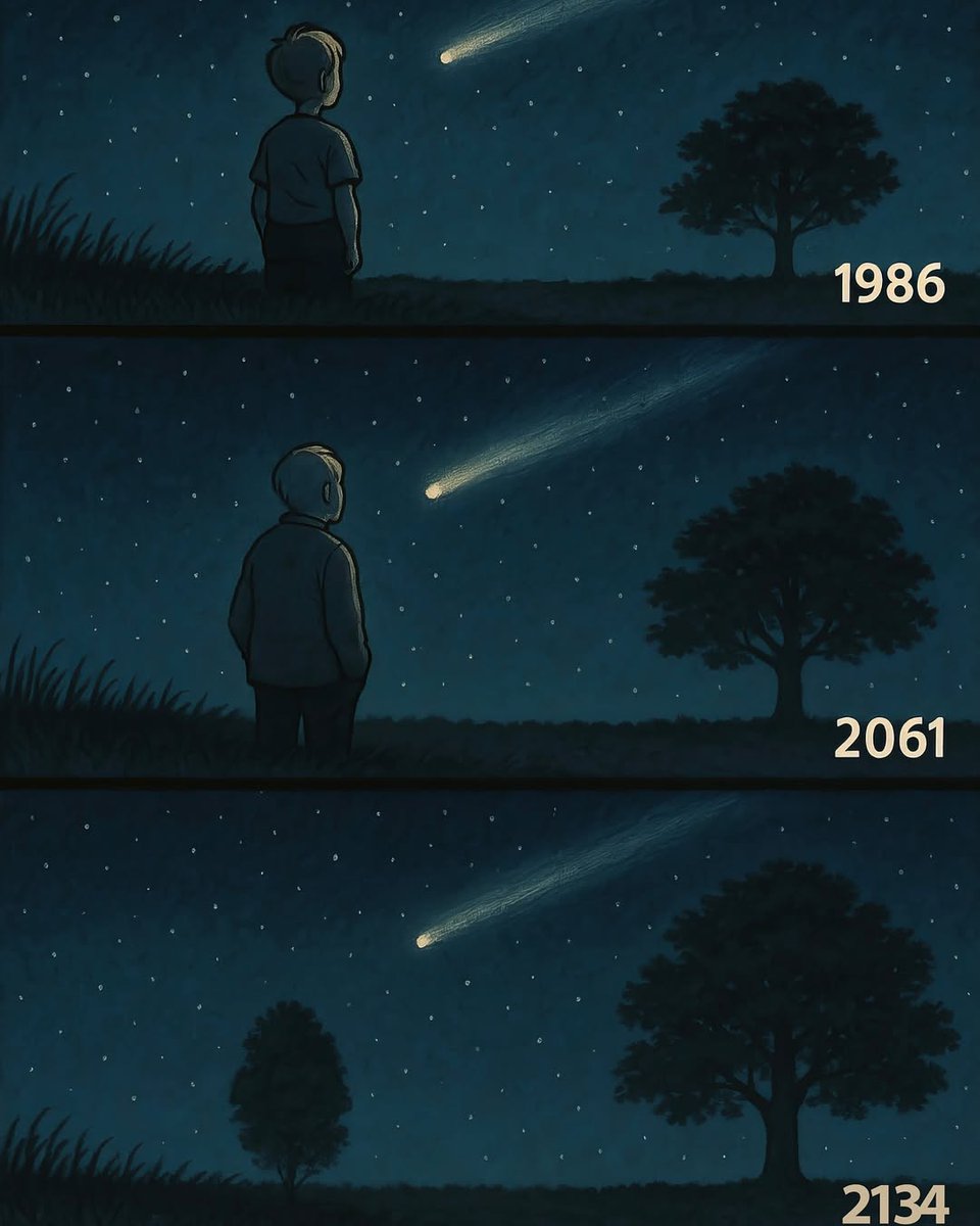 How old will you be when the Halley’s comet visits Earth’s sky again in 2061? 

I’ll be 66!